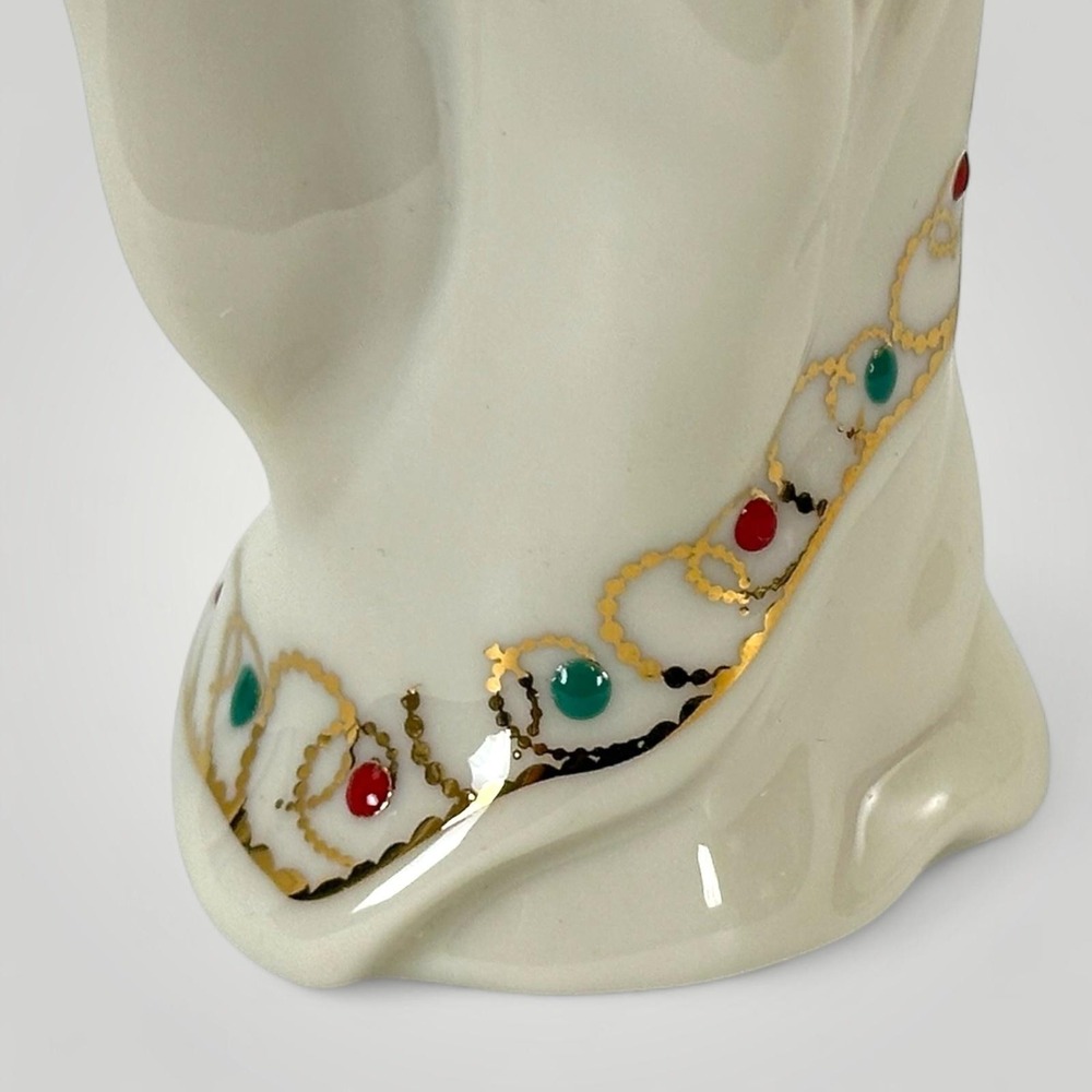 Lenox Angel Figurine China Jewel Collection Holiday Gold Accents Made in USA - Picture 7 of 9